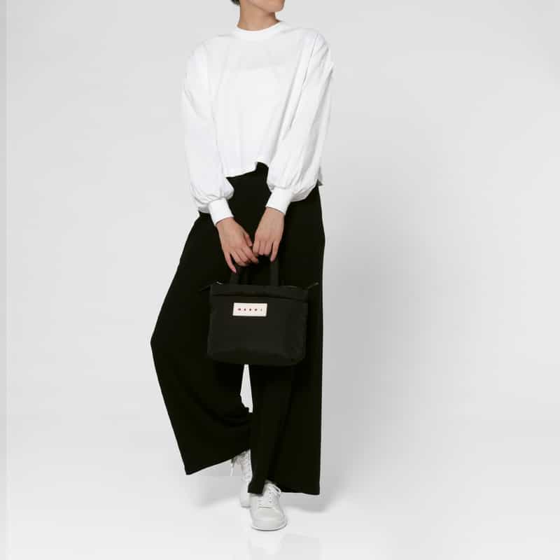 MARNI MARNI ＜マルニ＞ ファブリック ミニトートバッグ BLACK