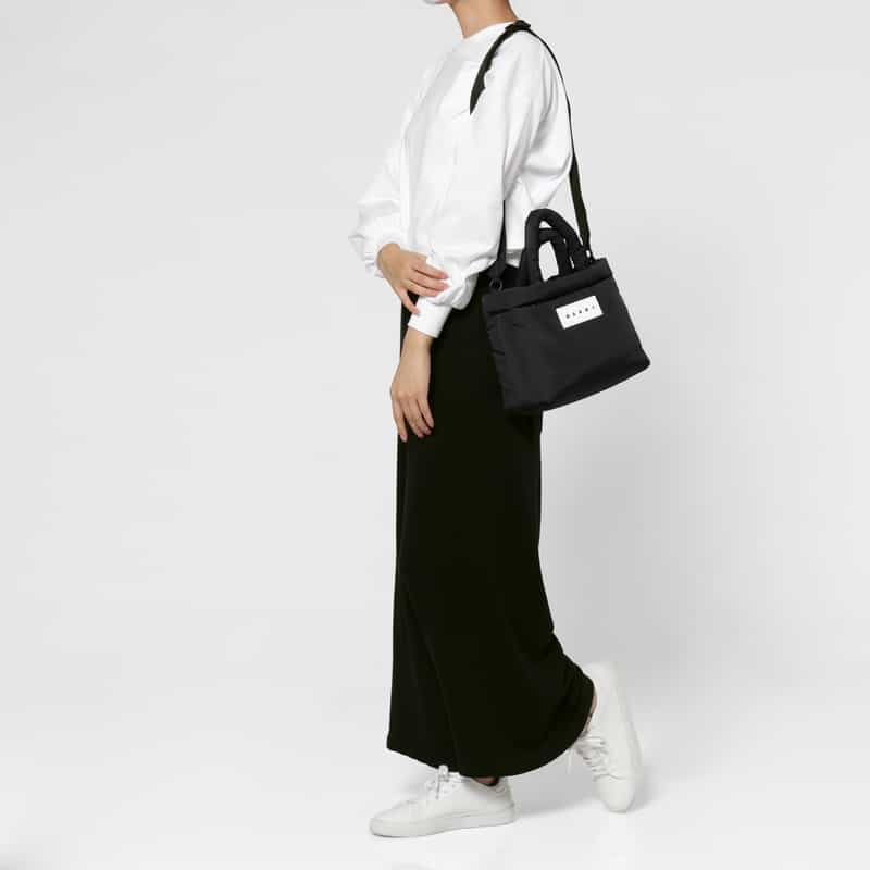 MARNI MARNI ＜マルニ＞ ファブリック ミニトートバッグ BLACK