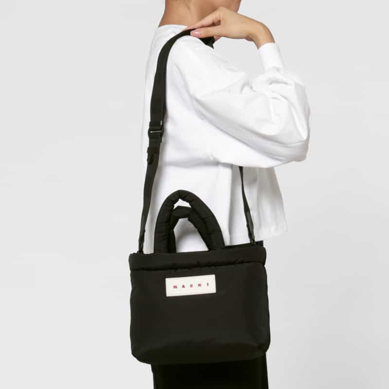 MARNI MARNI ＜マルニ＞ ファブリック ミニトートバッグ BLACK