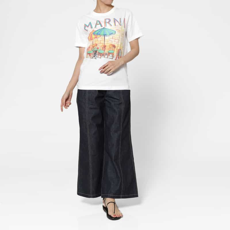 MARNI MARNI＜マルニ＞ プリントTシャツ WHITE