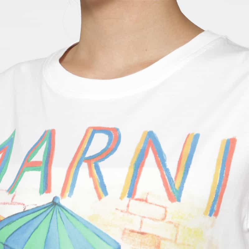 MARNI MARNI＜マルニ＞ プリントTシャツ WHITE