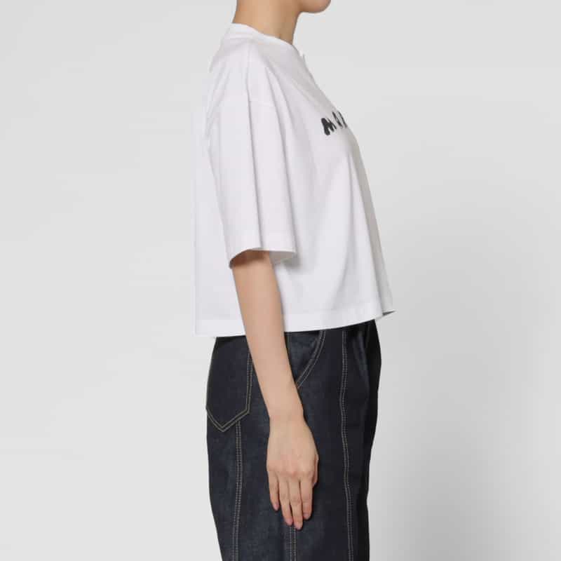 MARNI MARNI＜マルニ＞ ロゴ入りTシャツ WHITE