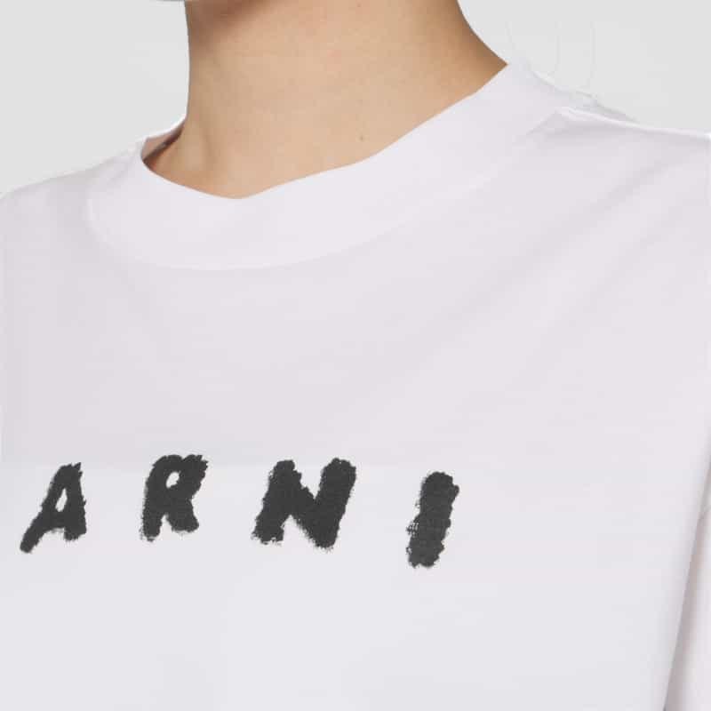 MARNI MARNI＜マルニ＞ ロゴ入りTシャツ WHITE