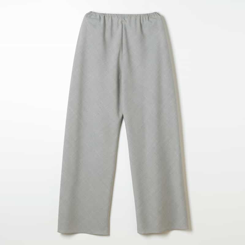 BARNEYS NEW YORK ウォッシャブル ワイドパンツ LIGHT GRAY