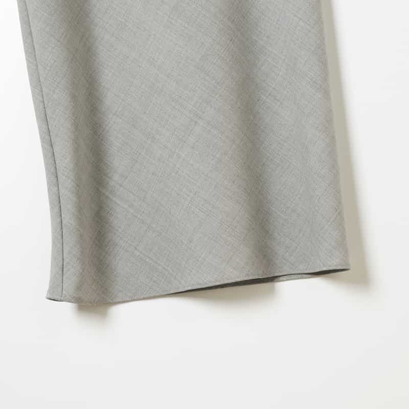 BARNEYS NEW YORK ウォッシャブル ワイドパンツ LIGHT GRAY