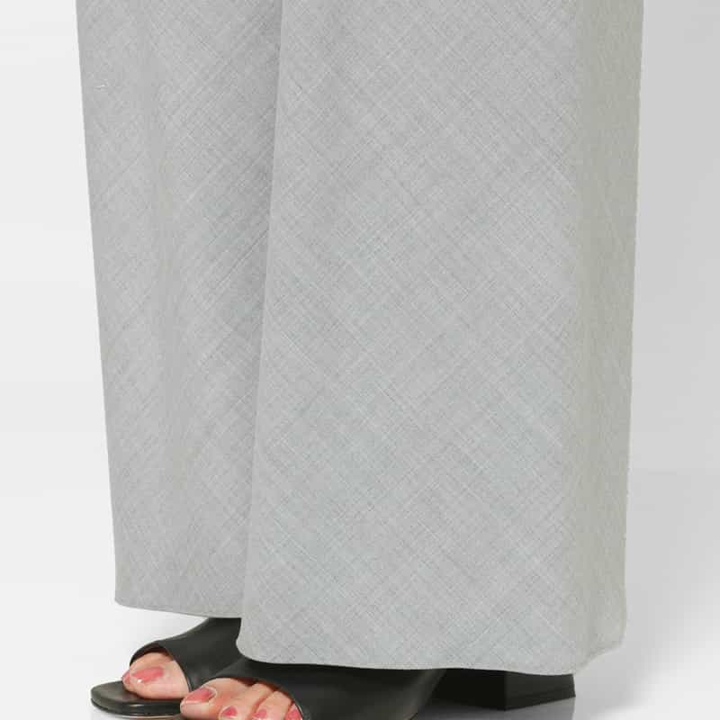 BARNEYS NEW YORK ウォッシャブル ワイドパンツ LIGHT GRAY