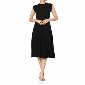 ウォッシャブル クロシェット編みニットドレス