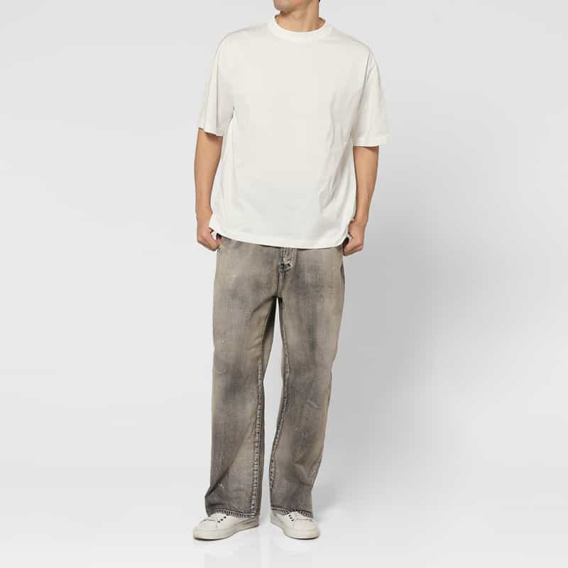 GIM GIM＜ジム＞ コットンTシャツ WHITE