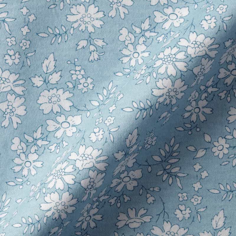 BARNEYS NEW YORK 小花柄ポロシャツ BLUE