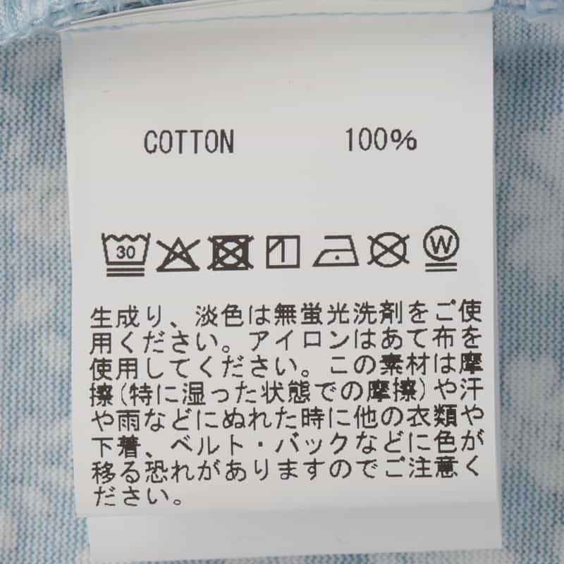 BARNEYS NEW YORK 小花柄ポロシャツ BLUE