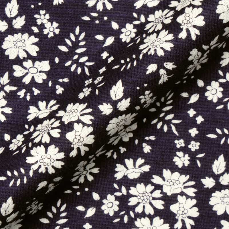 BARNEYS NEW YORK 小花柄ポロシャツ PURPLE