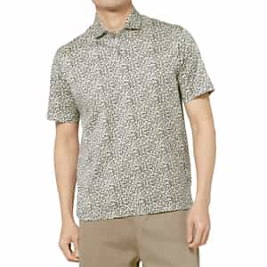 小花柄ポロシャツ