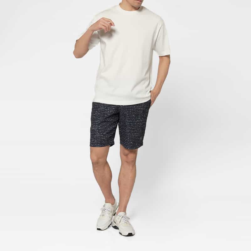 BARNEYS NEW YORK スロープネックTシャツ（白黒2枚組） NONE