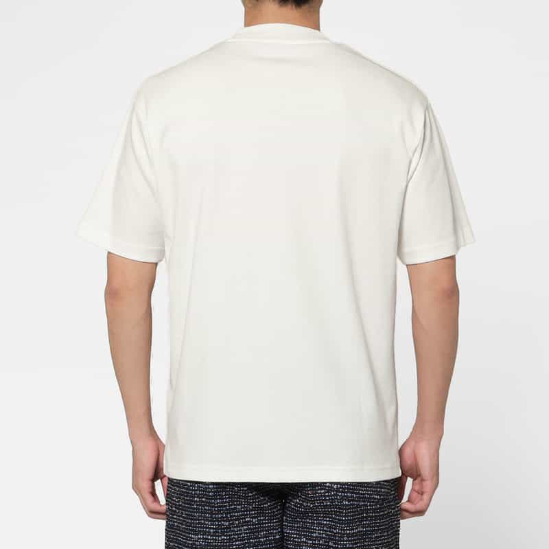 BARNEYS NEW YORK スロープネックTシャツ（白黒2枚組） NONE
