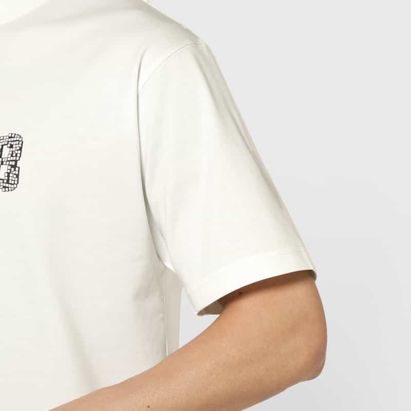 BARNEYS NEW YORK セットアップ ワンポイントロゴ入りTシャツ WHITE