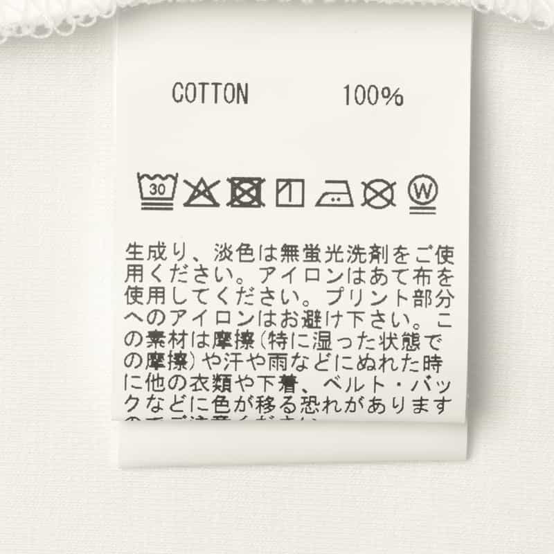 BARNEYS NEW YORK セットアップ ワンポイントロゴ入りTシャツ WHITE