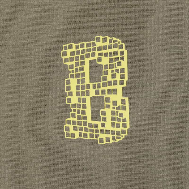 BARNEYS NEW YORK セットアップ ワンポイントロゴ入りTシャツ KHAKI