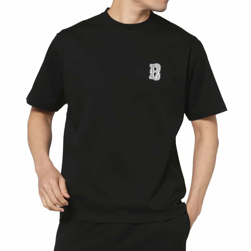 BARNEYS NEW YORK セットアップ ワンポイントロゴ入りTシャツ BLACK
