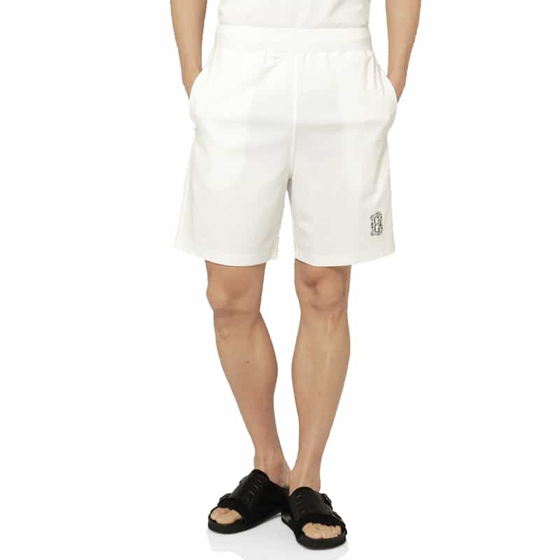 BARNEYS NEW YORK セットアップ ワンポイントロゴ入りショーツ WHITE