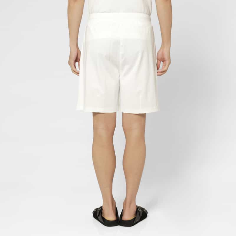 BARNEYS NEW YORK セットアップ ワンポイントロゴ入りショーツ WHITE