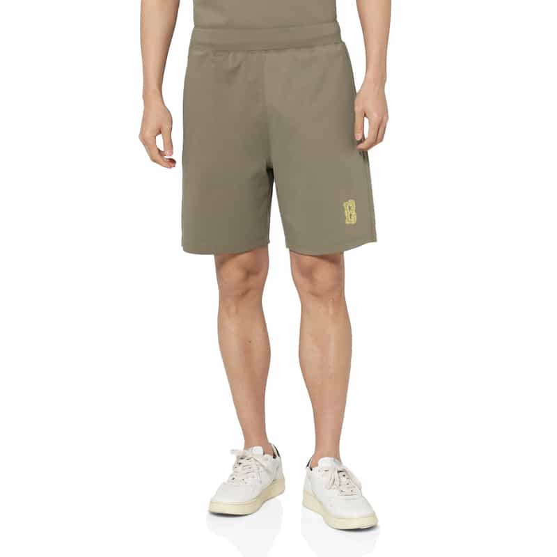 BARNEYS NEW YORK セットアップ ワンポイントロゴ入りショーツ KHAKI