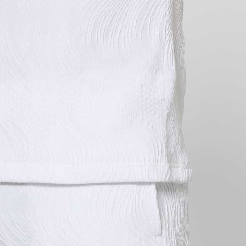 BARNEYS NEW YORK セットアップ ジャガードTシャツ WHITE