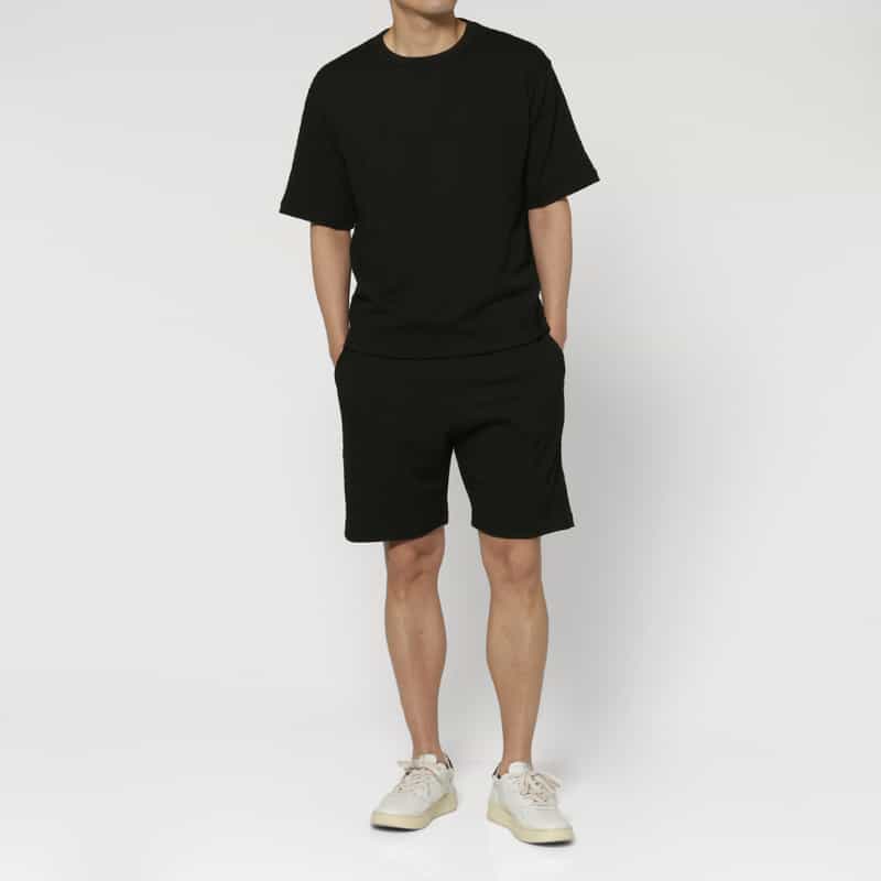 BARNEYS NEW YORK セットアップ ジャガードショーツ BLACK