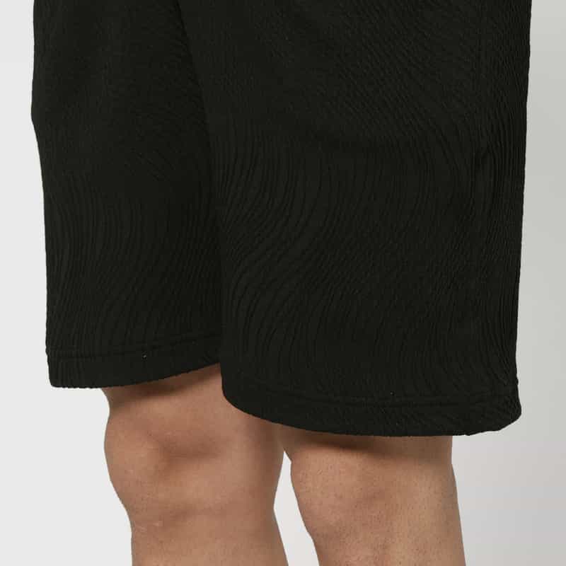 BARNEYS NEW YORK セットアップ ジャガードショーツ BLACK