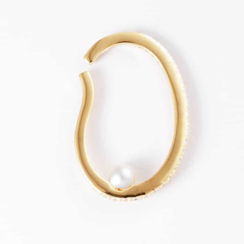 LA SOEUR LA SOEUR＜ラ スール＞ イヤーカフ（トパーズ・パール） GOLD