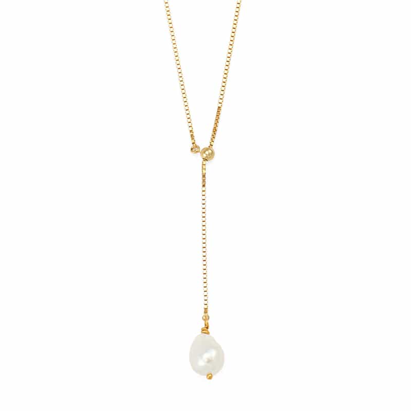 LA SOEUR＜ラ スール＞ スライドネックレス （パール）