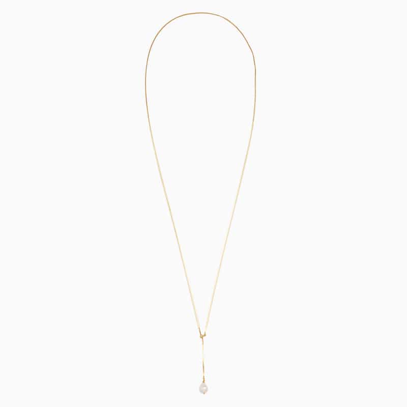 LA SOEUR LA SOEUR＜ラ スール＞ スライドネックレス （パール） GOLD