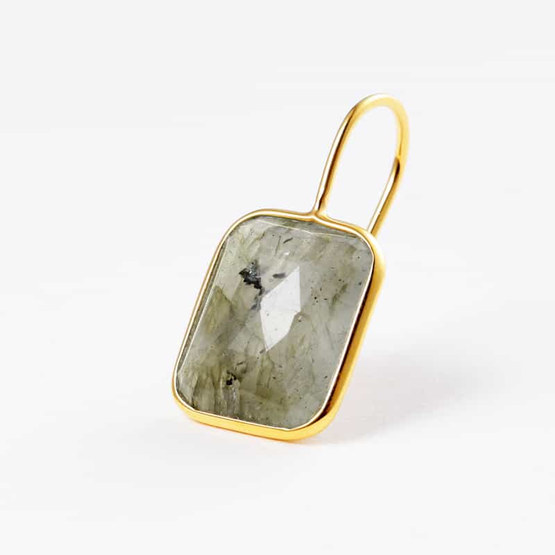 LA SOEUR LA SOEUR＜ラ スール＞ バーニーズ　ニューヨーク限定 ピアス（ラブラドライト） GOLD