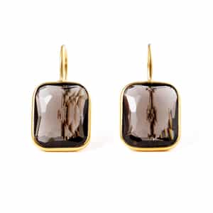 LA SOEUR＜ラ スール＞ バーニーズ　ニューヨーク限定 ピアス（スモーキークォーツ）