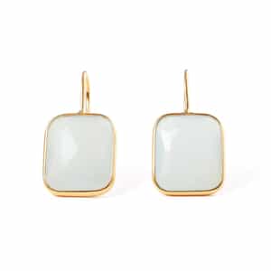 LA SOEUR＜ラ スール＞ バーニーズ　ニューヨーク限定 ピアス（ホワイトカルセドニー）