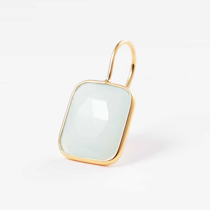 LA SOEUR LA SOEUR＜ラ スール＞ バーニーズ　ニューヨーク限定 ピアス（ホワイトカルセドニー） GOLD