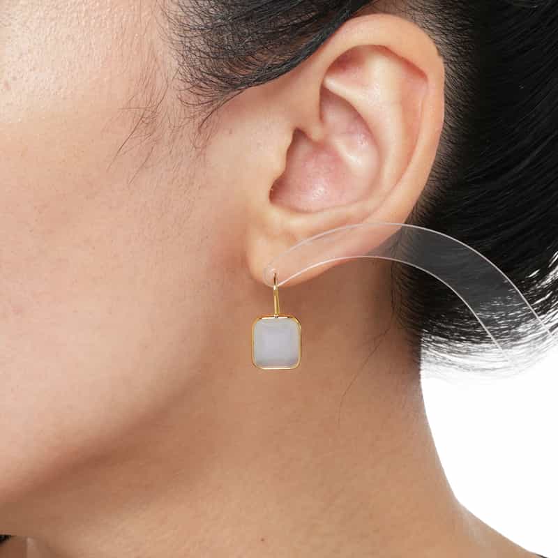 LA SOEUR LA SOEUR＜ラ スール＞ バーニーズ　ニューヨーク限定 ピアス（ホワイトカルセドニー） GOLD