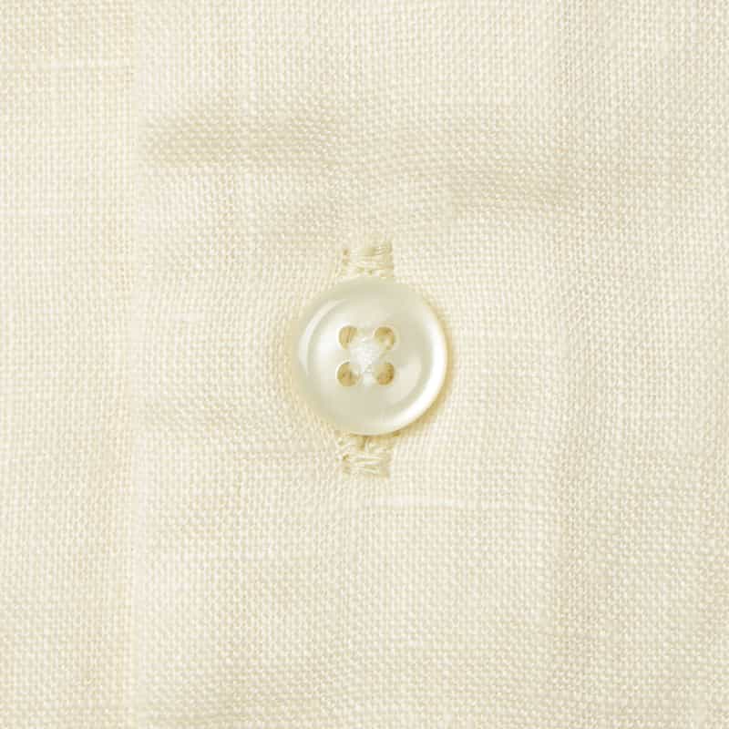 BARNEYS NEW YORK ショートスリーブリネンシャツ WHITE