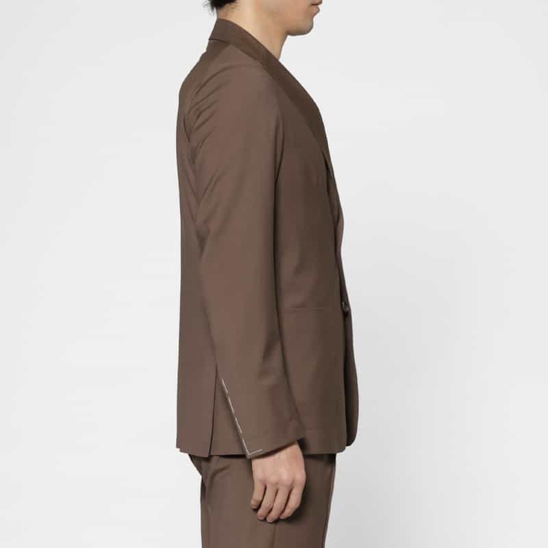 TAGLIATORE TAGLIATORE＜タリアトーレ＞ セットアップ ストレッチ素材テーラードジャケット "DAKAR" DARK BROWN