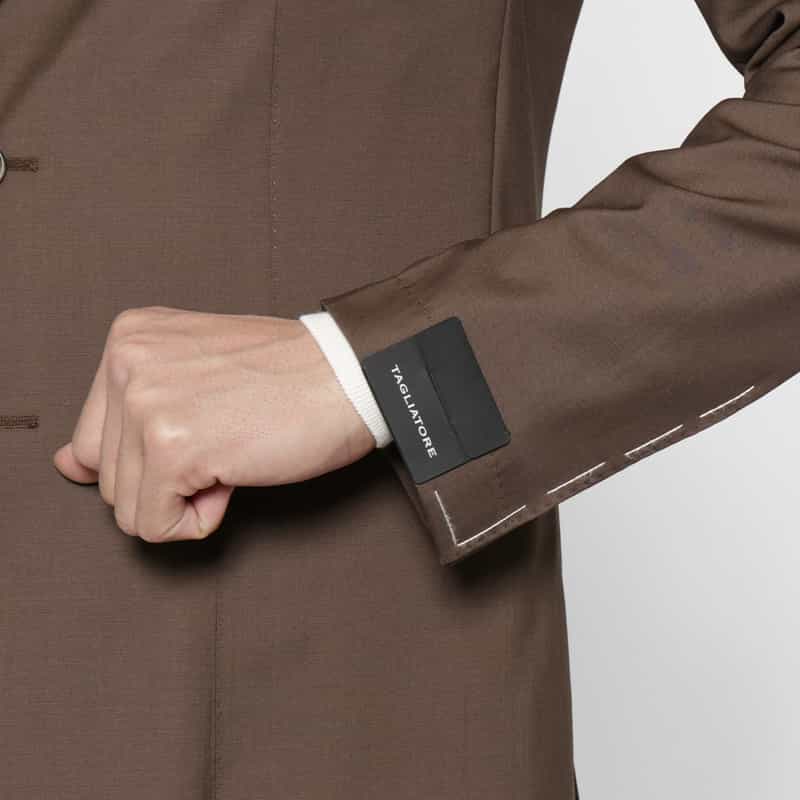 TAGLIATORE TAGLIATORE＜タリアトーレ＞ セットアップ ストレッチ素材テーラードジャケット "DAKAR" DARK BROWN