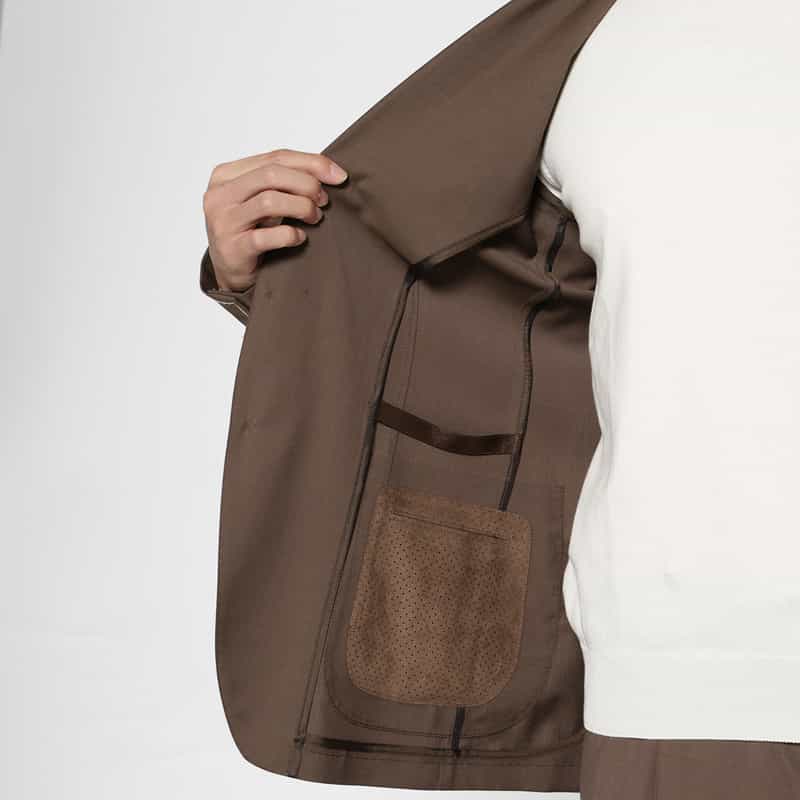 TAGLIATORE TAGLIATORE＜タリアトーレ＞ セットアップ ストレッチ素材テーラードジャケット "DAKAR" DARK BROWN