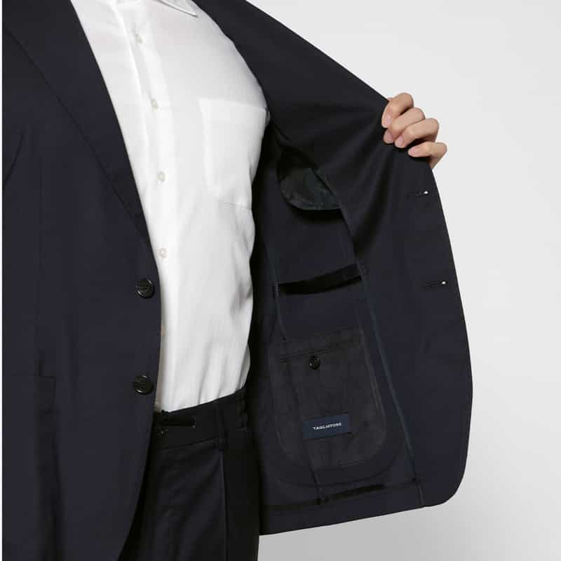 TAGLIATORE TAGLIATORE＜タリアトーレ＞ セットアップ ストレッチ素材テーラードジャケット "DAKAR" NAVY