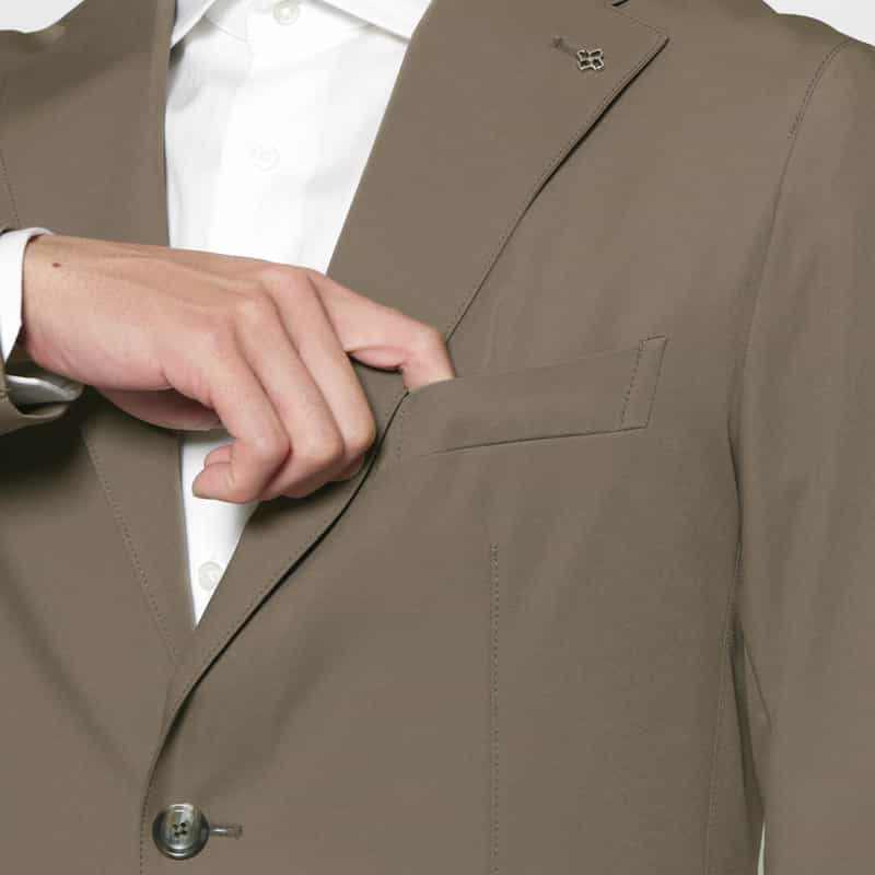 TAGLIATORE TAGLIATORE＜タリアトーレ＞ セットアップ ストレッチ素材テーラードジャケット "DAKAR" BEIGE