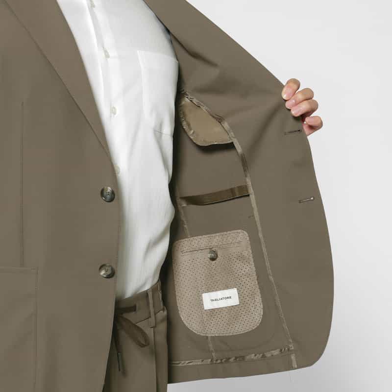 TAGLIATORE TAGLIATORE＜タリアトーレ＞ セットアップ ストレッチ素材テーラードジャケット "DAKAR" BEIGE