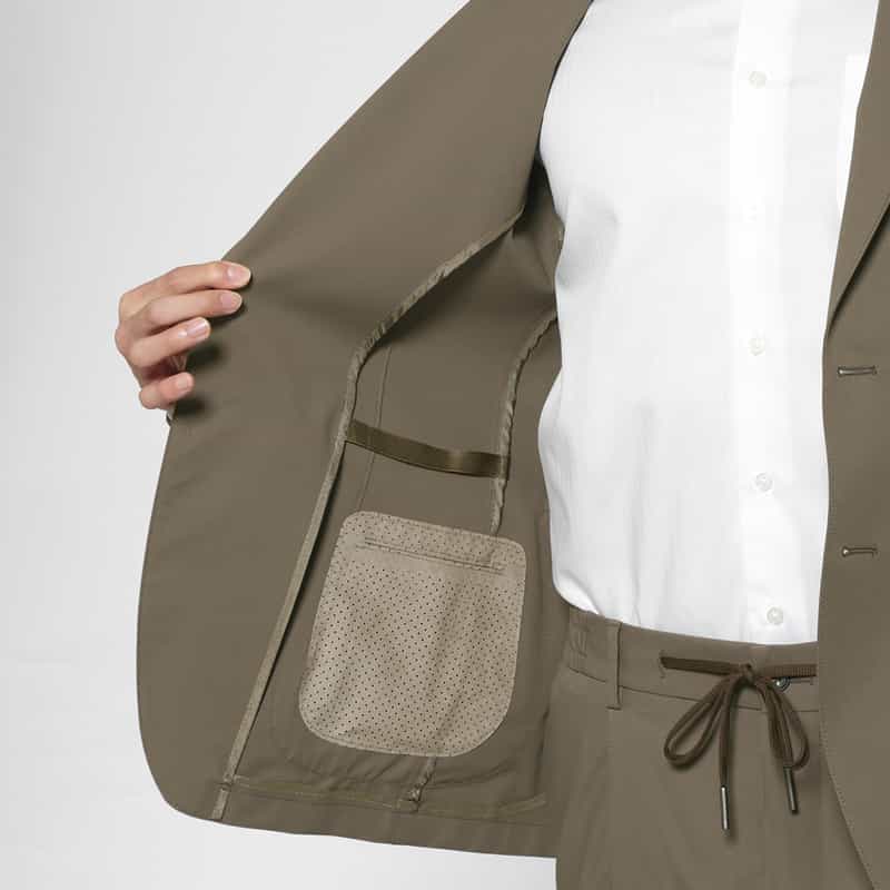 TAGLIATORE TAGLIATORE＜タリアトーレ＞ セットアップ ストレッチ素材テーラードジャケット "DAKAR" BEIGE