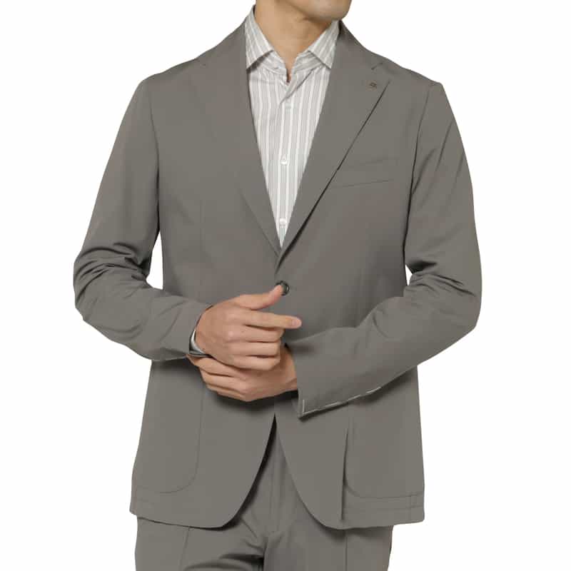 TAGLIATORE TAGLIATORE＜タリアトーレ＞ セットアップ ストレッチ素材テーラードジャケット "DAKAR" GRAY
