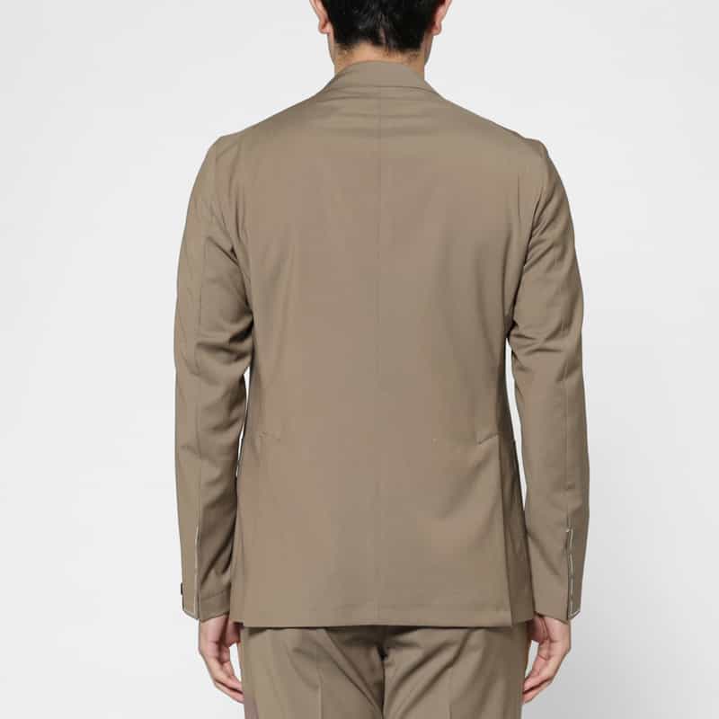 TAGLIATORE TAGLIATORE＜タリアトーレ＞ セットアップ ストレッチ素材テーラードジャケット "GLEN" BROWN