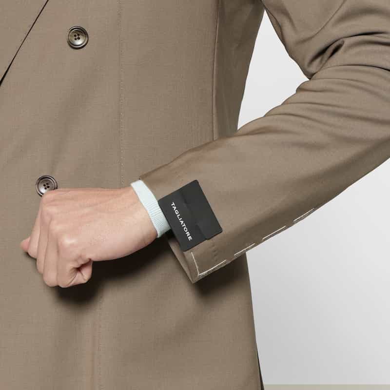 TAGLIATORE TAGLIATORE＜タリアトーレ＞ セットアップ ストレッチ素材テーラードジャケット "GLEN" BROWN