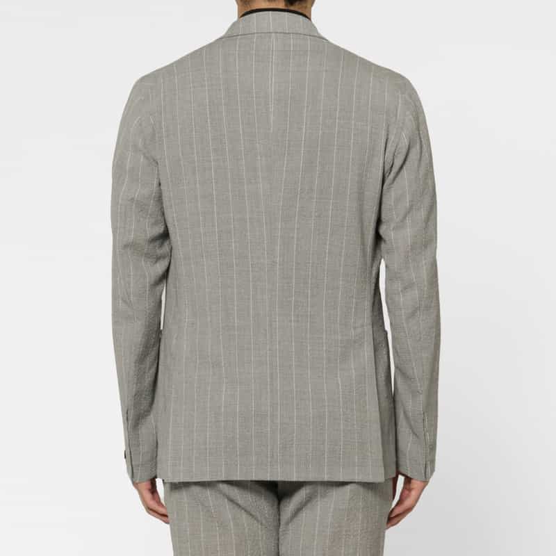TAGLIATORE TAGLIATORE＜タリアトーレ＞ ストライプ柄ダブルブレストジャケット LIGHT GRAY