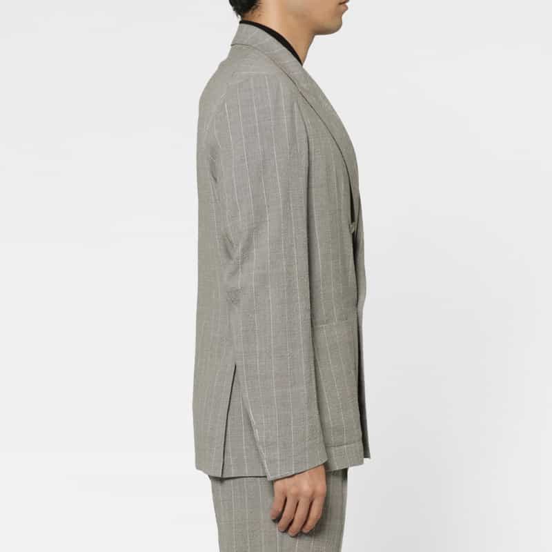 TAGLIATORE TAGLIATORE＜タリアトーレ＞ ストライプ柄ダブルブレストジャケット LIGHT GRAY