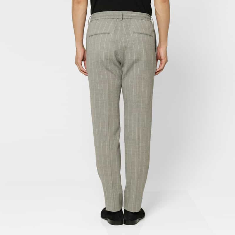 TAGLIATORE TAGLIATORE＜タリアトーレ＞ セットアップ ストライプ柄ストレッチパンツ"NEWMAN" LIGHT GRAY